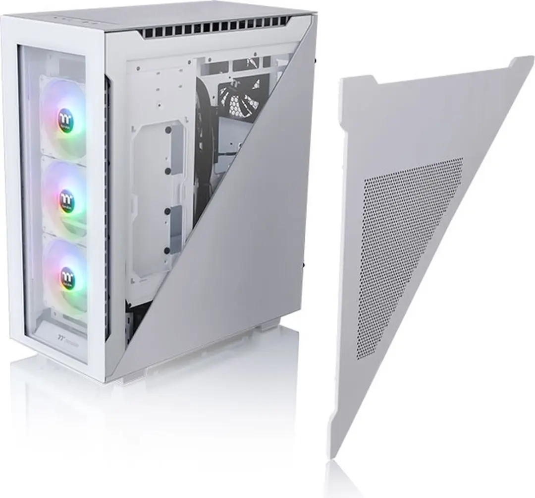 Thermaltake Divider 500 TG Snow ARGB Midi Tower Wit - CA-1T4-00M6WN-01