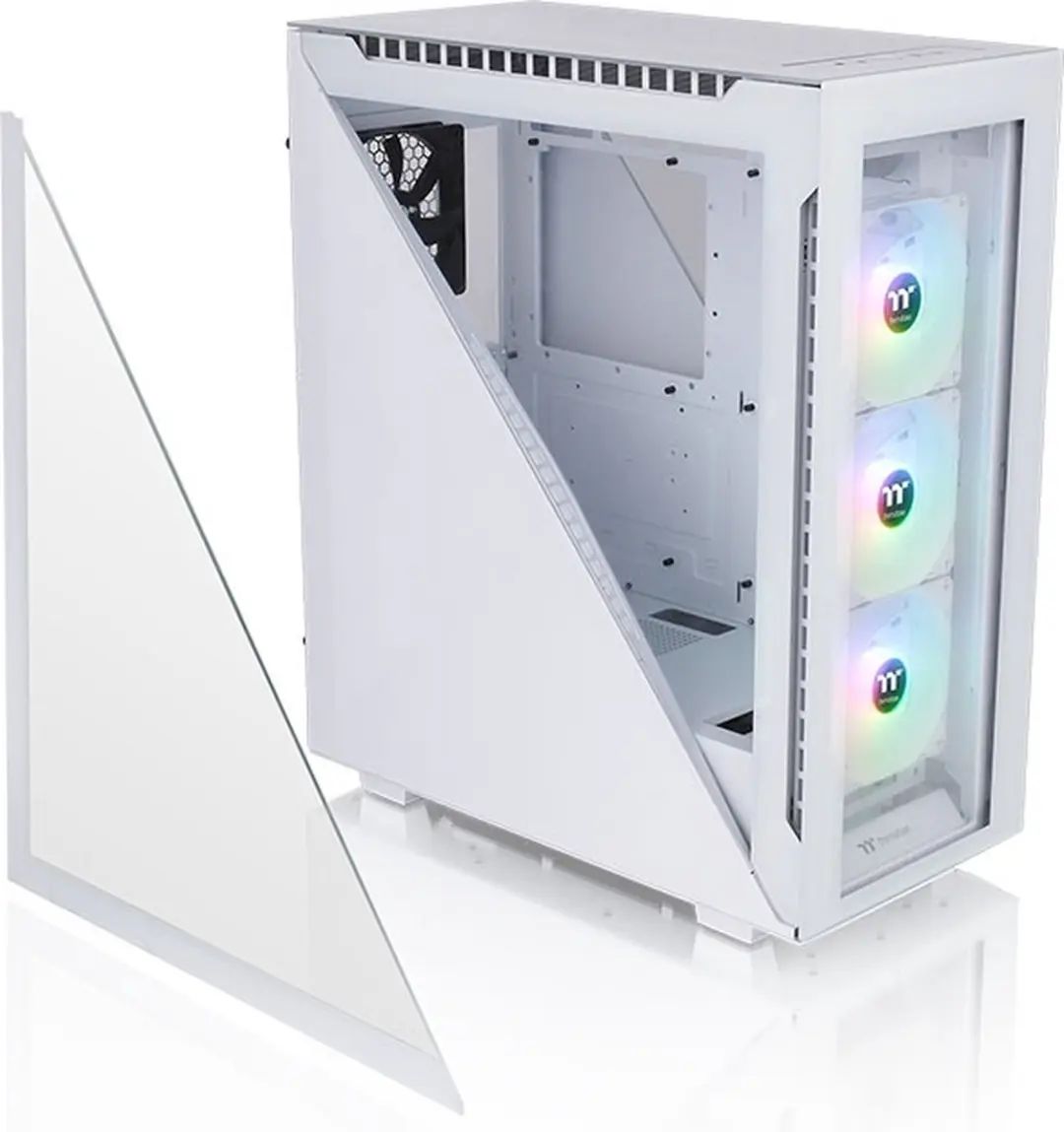 Thermaltake Divider 500 TG Snow ARGB Midi Tower Wit - CA-1T4-00M6WN-01