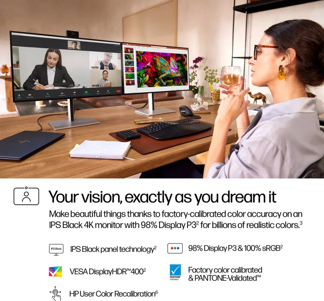 HP Series 7 Pro 27 4K Monitor 8K135E9 - Zilver