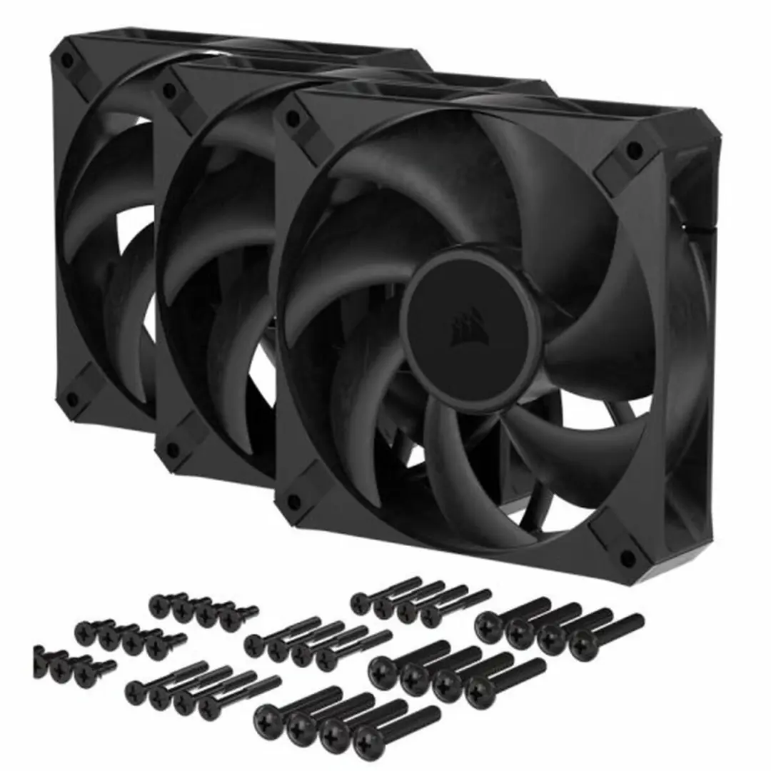 Corsair RS120 MAX PWM Boxventilator - 3 Stuks - Ø12cm - Zwart