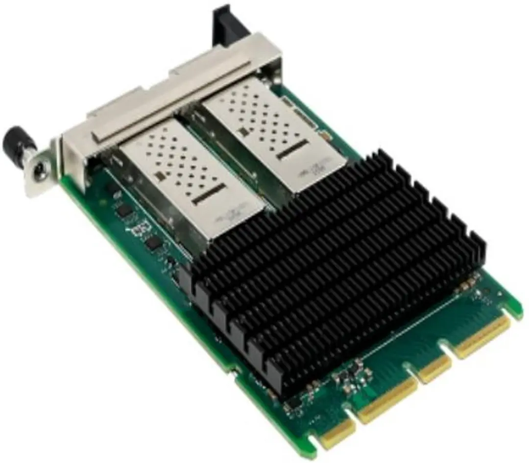 Intel E810CQDA2OCPV3 Netwerkkaart 100Gbps - Zwart/Groen/Grijs