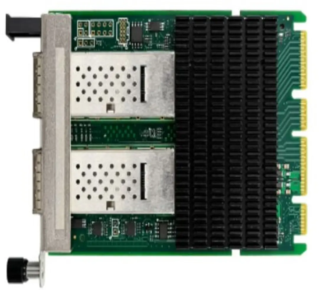 Intel E810CQDA2OCPV3 Netwerkkaart 100Gbps - Zwart/Groen/Grijs