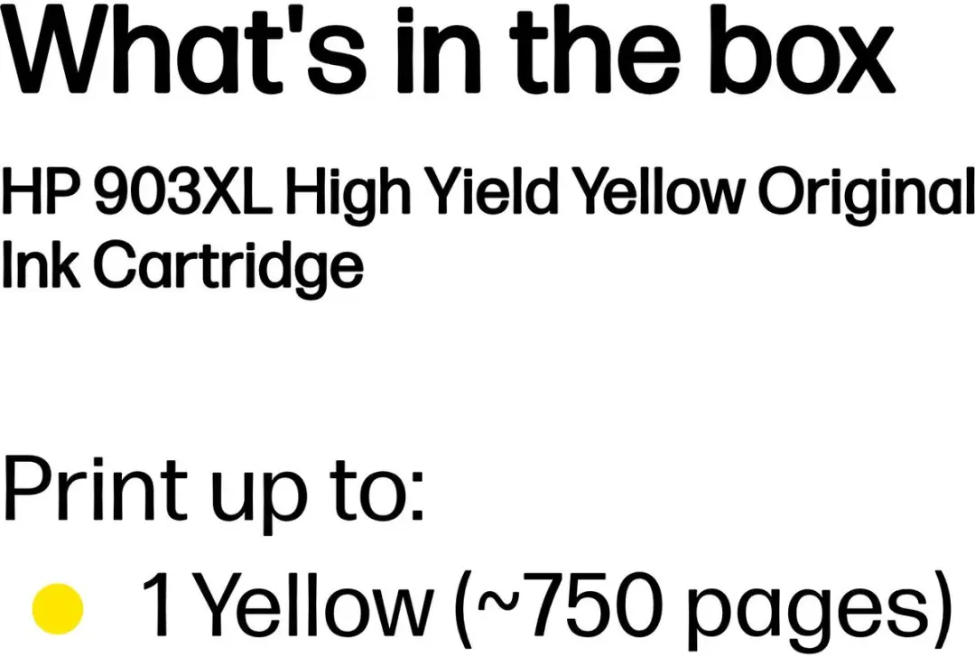HP 903XL Gele Inktcartridge - 750 Pagina's - afbeelding 6 van 6