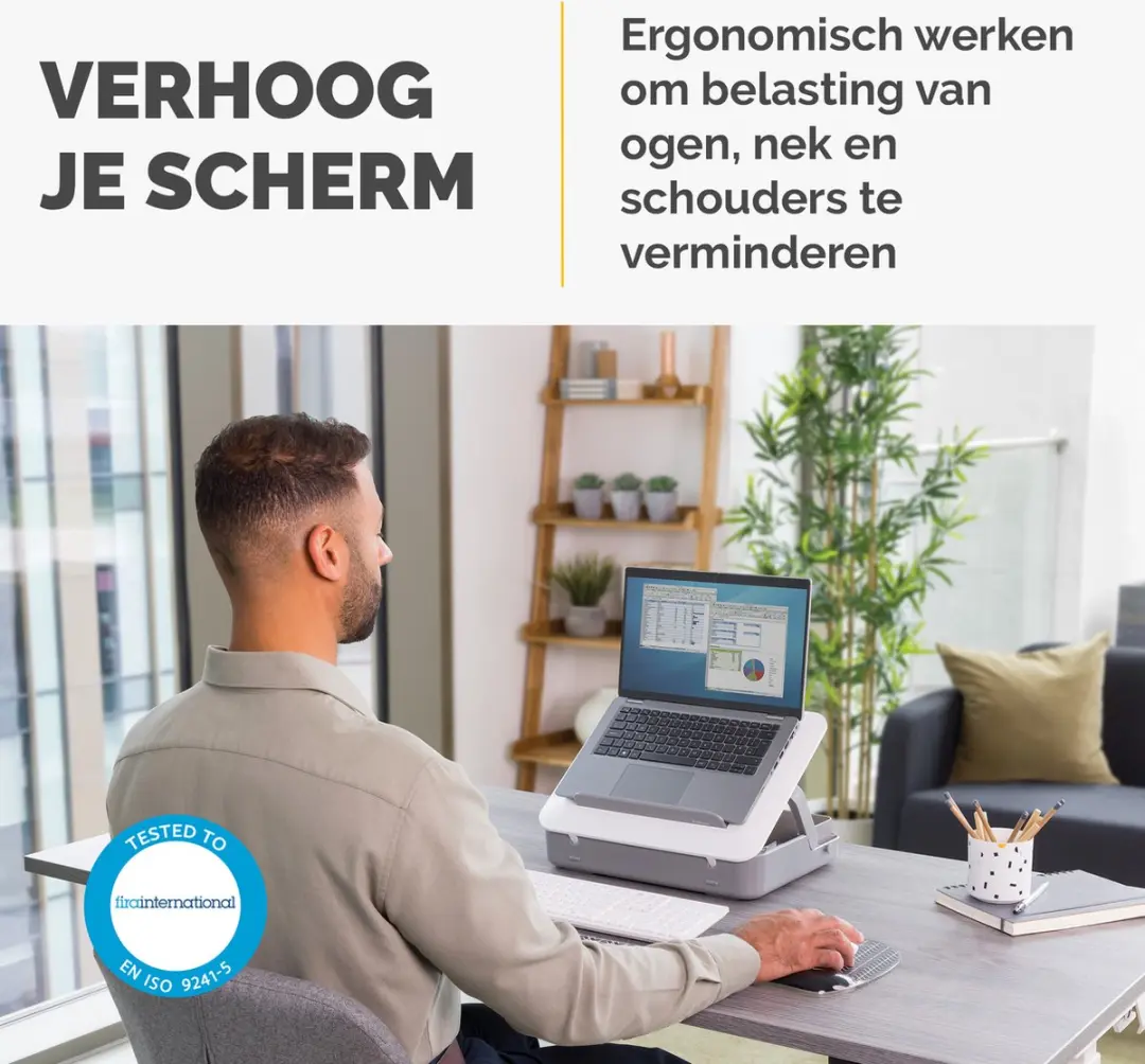 Fellowes Breyta Laptopstandaard & Tas 2-in-1 Wit