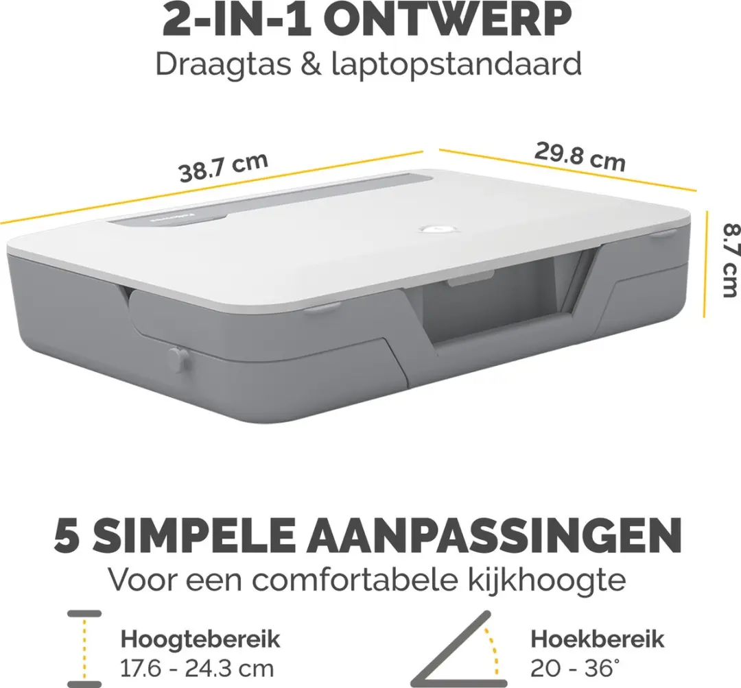 Fellowes Breyta Laptopstandaard & Tas 2-in-1 Wit