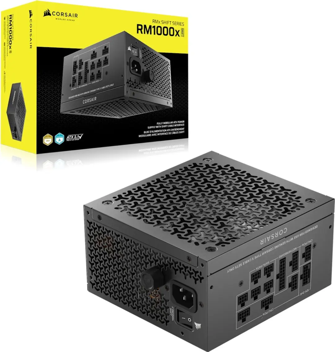 Corsair RMx Shift RM1000x Voeding 1000W - Zwart