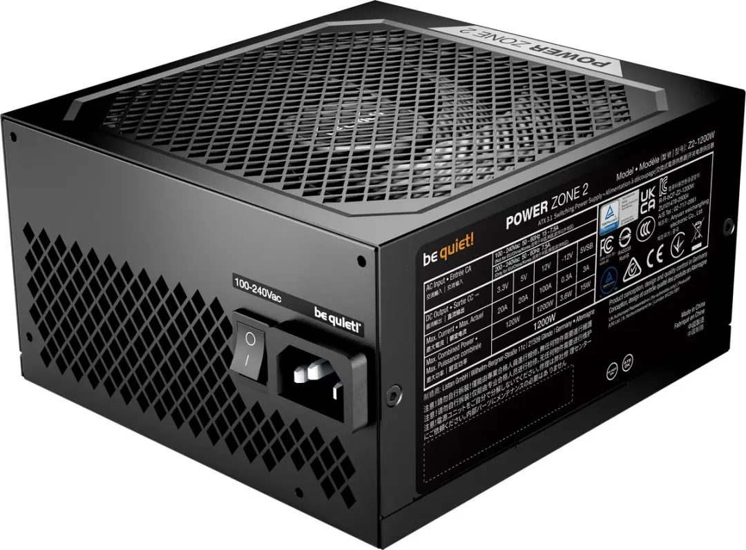 be quiet! Power Zone 2 BP030EU ATX Voedingsapparaat 1200W - Zwart
