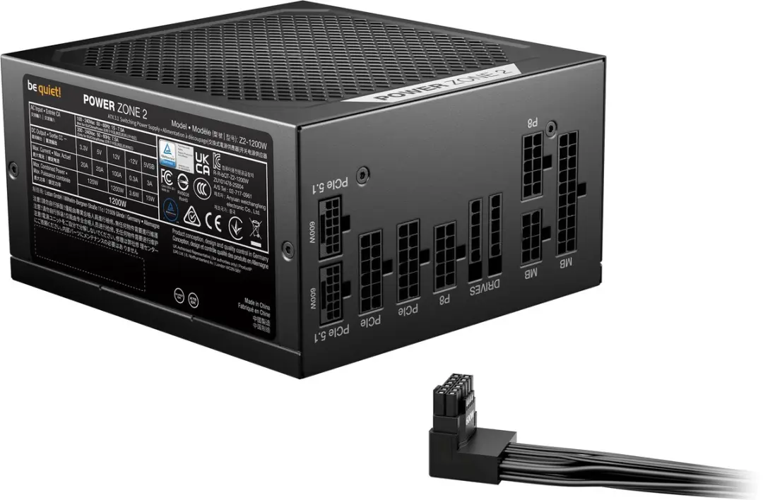 be quiet! Power Zone 2 BP030EU ATX Voedingsapparaat 1200W - Zwart