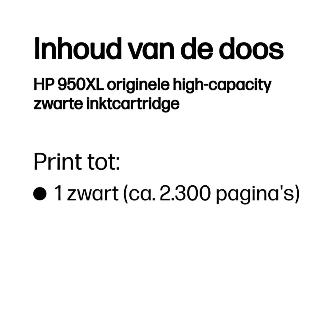 HP 950XL CN045AE Inktcartridge - Zwart - 1650 pagina's