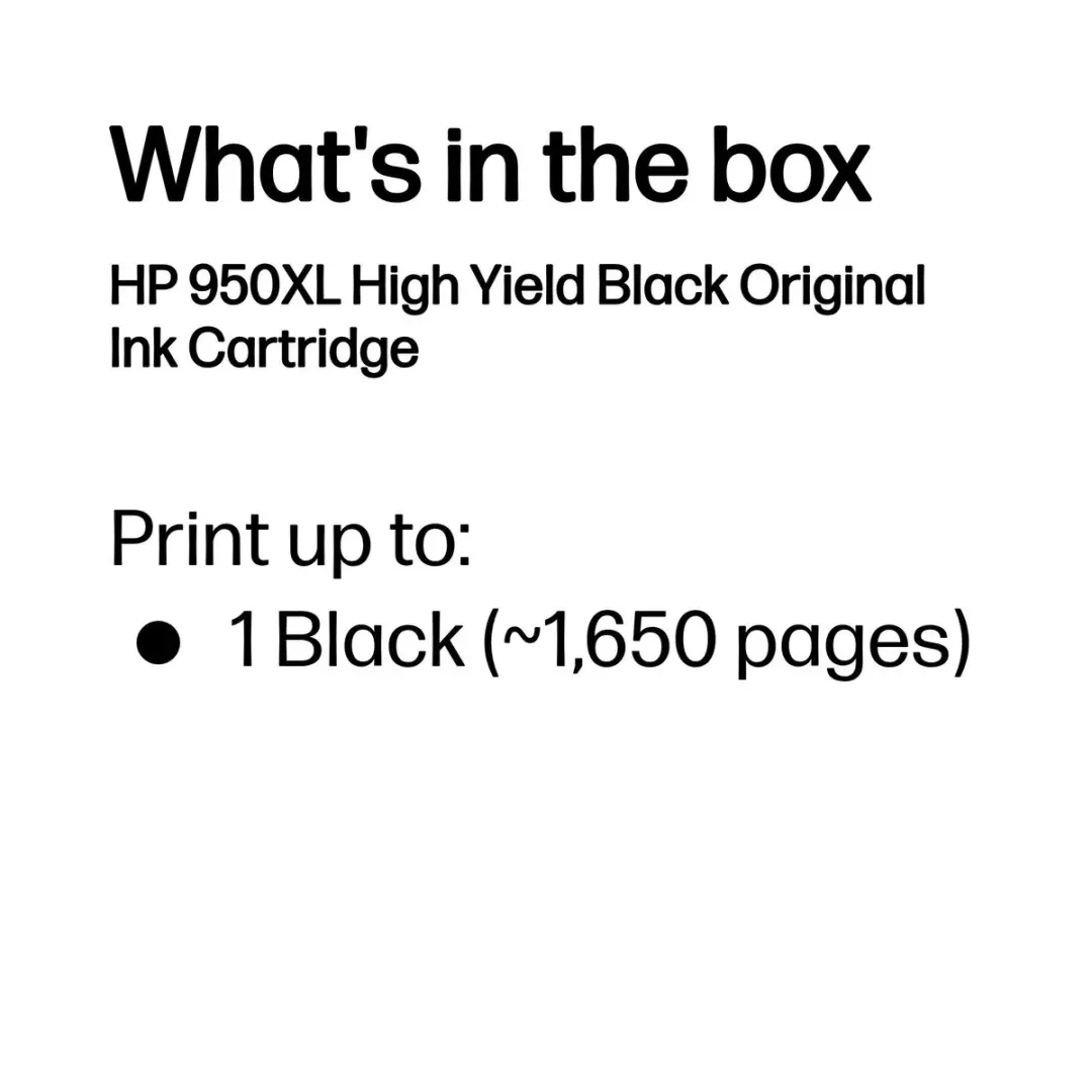 HP 950XL CN045AE Inktcartridge - Zwart - 1650 pagina's