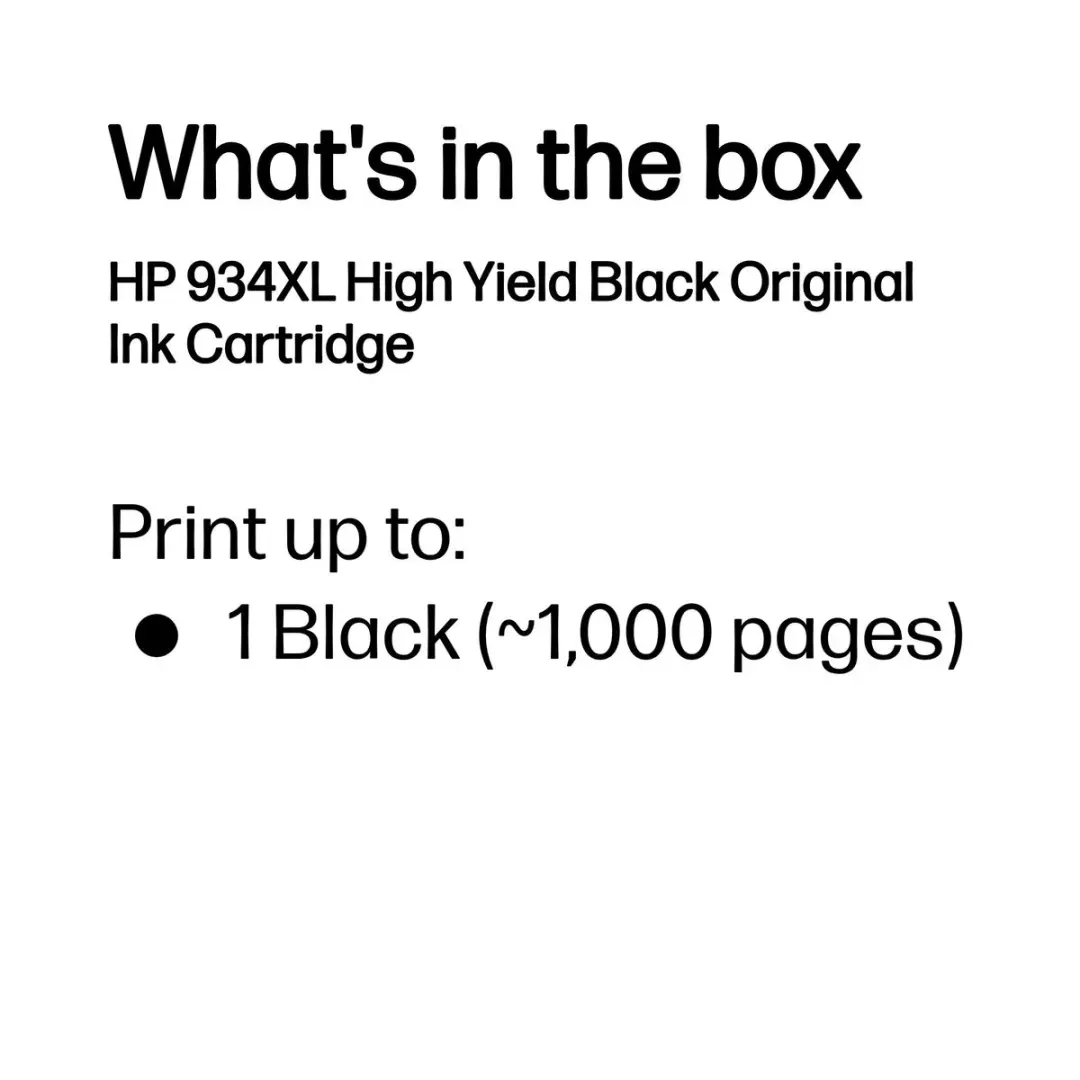 HP 934XL C2P23AE Inktcartridge - 1000 pagina's - Zwart