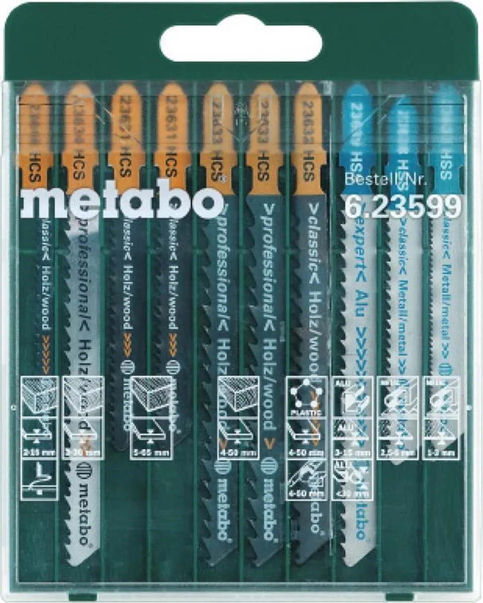 Metabo SP Decoupeerzaagbladen 10-delig