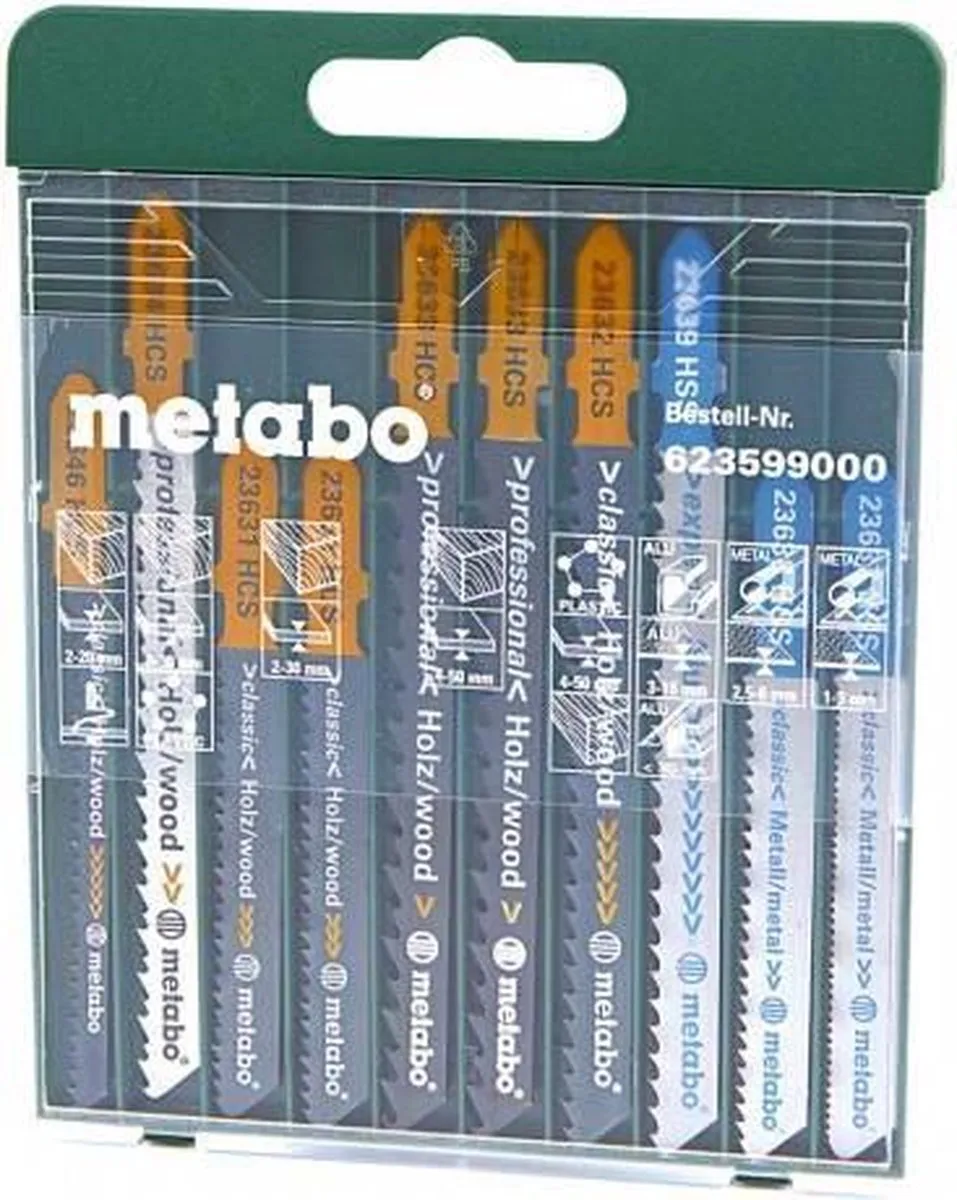 Metabo SP Decoupeerzaagbladen 10-delig - o.a. T119BO/T101B