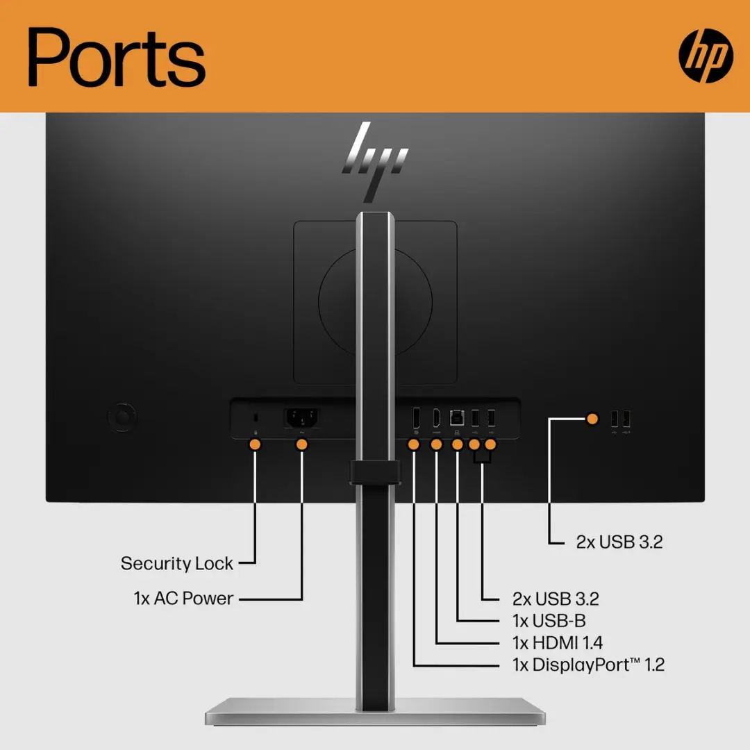 HP E24 G5 Monitor 23,8 inch Full HD IPS - afbeelding 11 van 12
