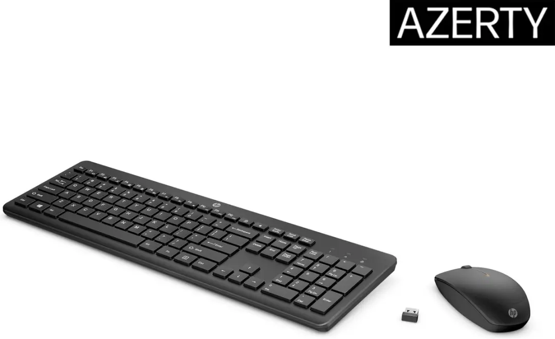 HP 150 Bedraad Toetsenbord & Muis Set AZERTY - 240J7AA#AC0 - Zwart