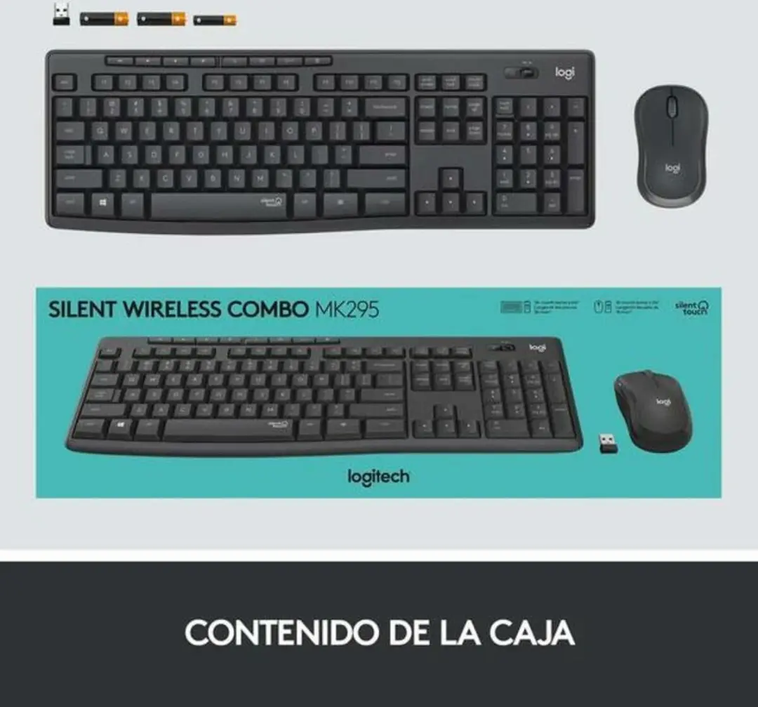 Logitech MK295 Silent Draadloos Toetsenbord & Muis - Wit
