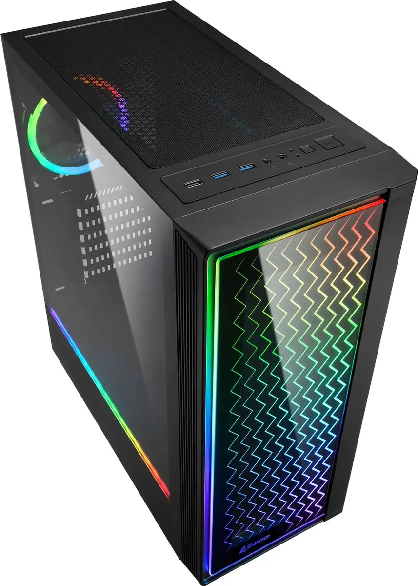 Sharkoon LIT 200 ATX Semi-tower - 2 Ventilatoren