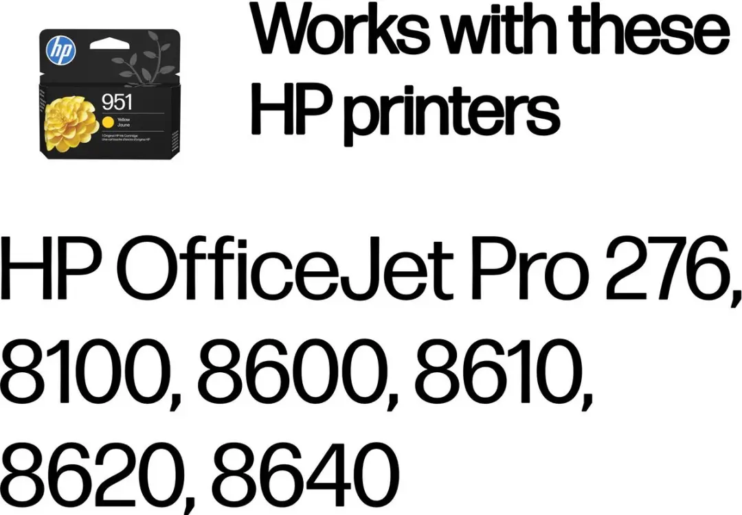 HP 951 Geel Inktcartridge CN052AE - afbeelding 6 van 6