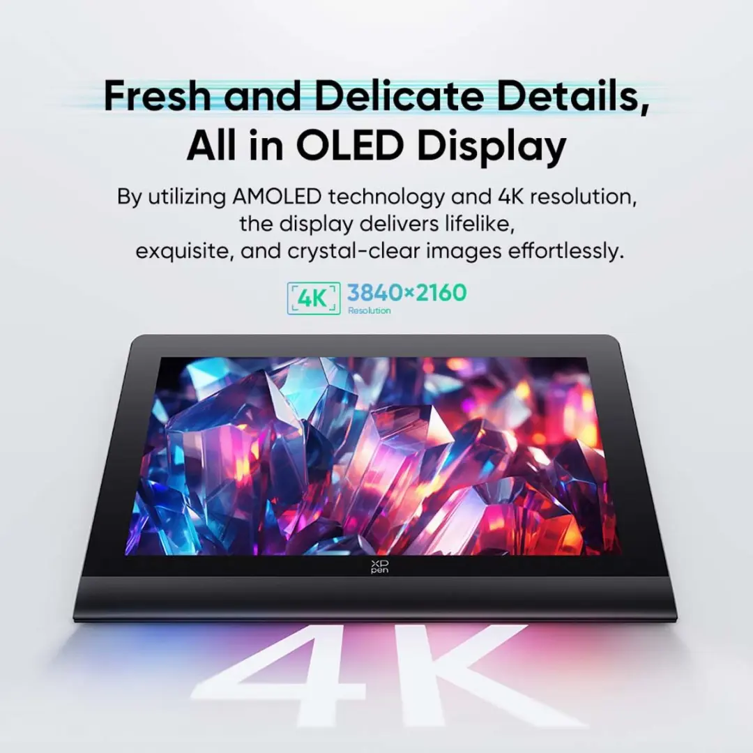 XPPen Artist Ultra 16 MD160UH Grafische Tablet - 15,6" 4K OLED - Zwart