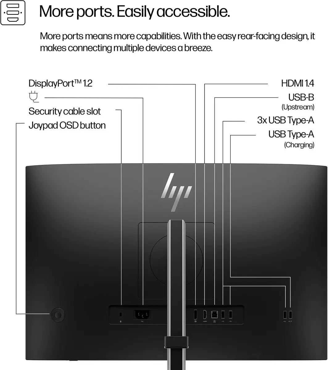 HP Series 5 24 inch WUXGA Monitor 524pn - Zwart