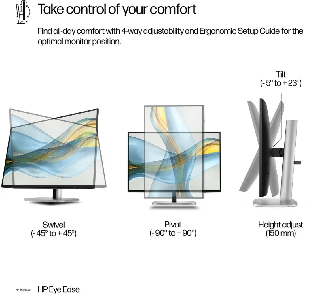 HP Series 5 24 inch WUXGA Monitor 524pn - Zwart