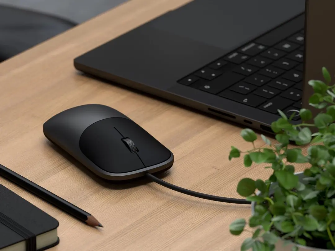 Satechi Slim LX ST-MULXC Bekabelde Muis - Zwart