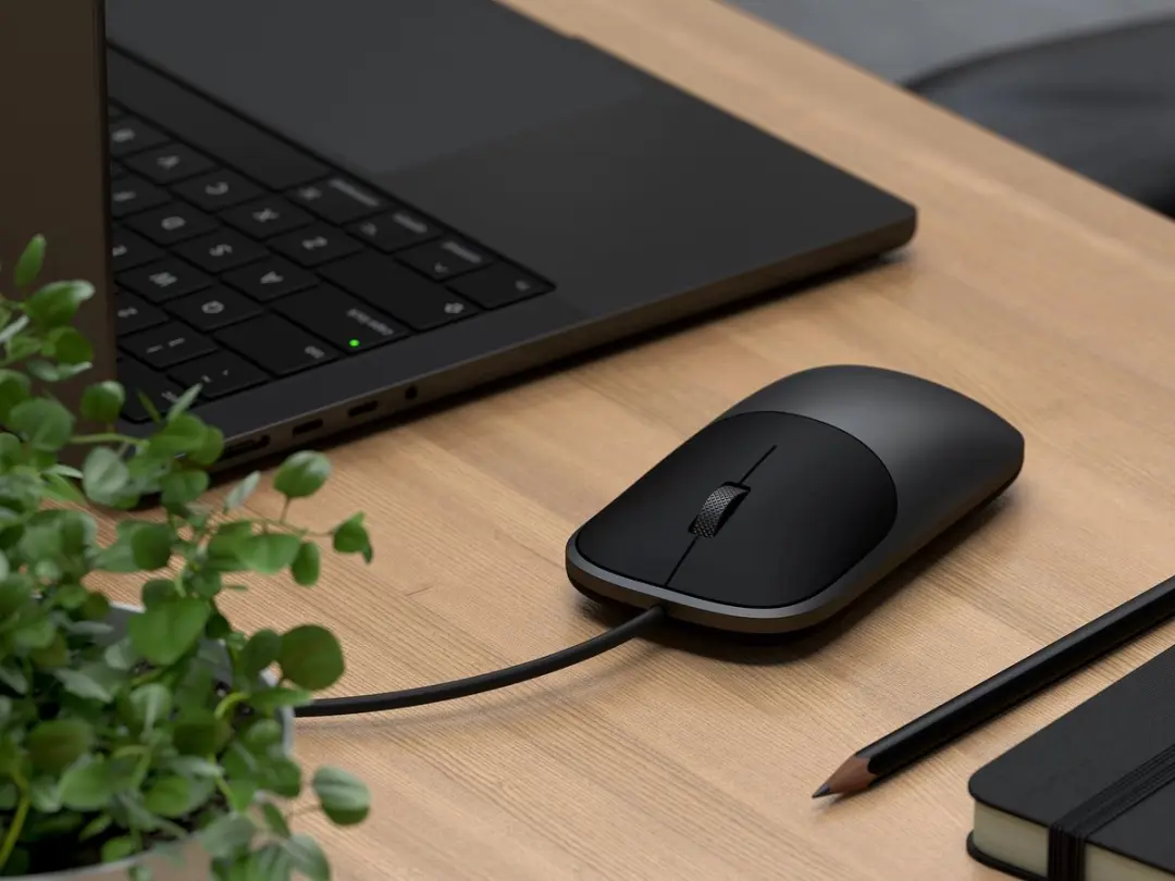 Satechi Slim LX ST-MULXC Bekabelde Muis - Zwart