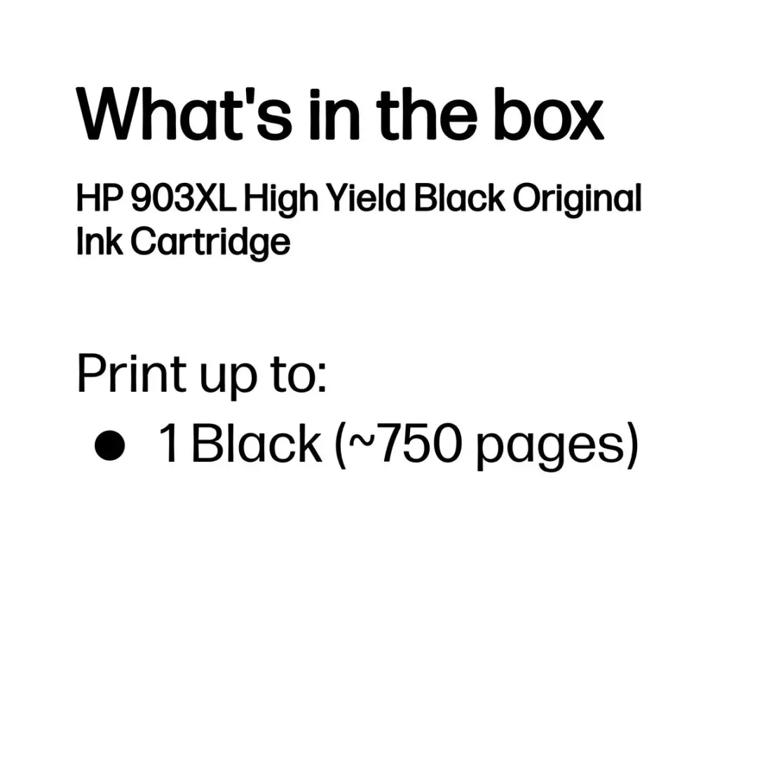 HP 903XL T6M15AE Inktcartridge Zwart - 20 ml - 750 pagina's - afbeelding 6 van 6