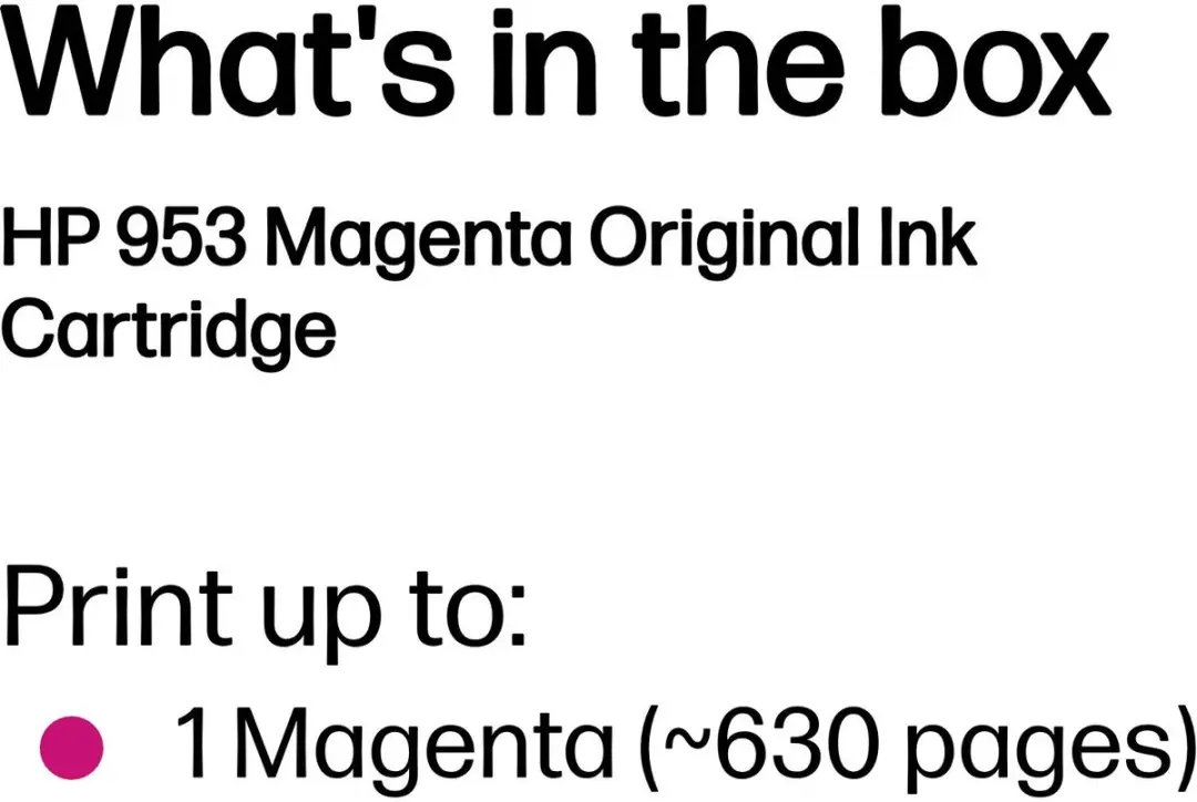 HP 953 Magenta Inktcartridge F6U13AE