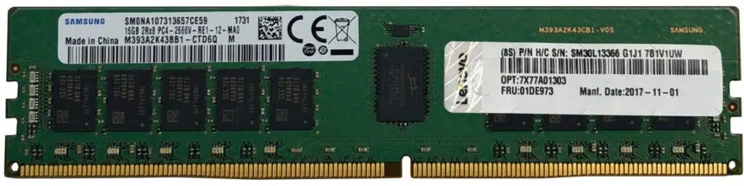 Lenovo 4X77A08632 Geheugenmodule 16GB DDR4 ECC