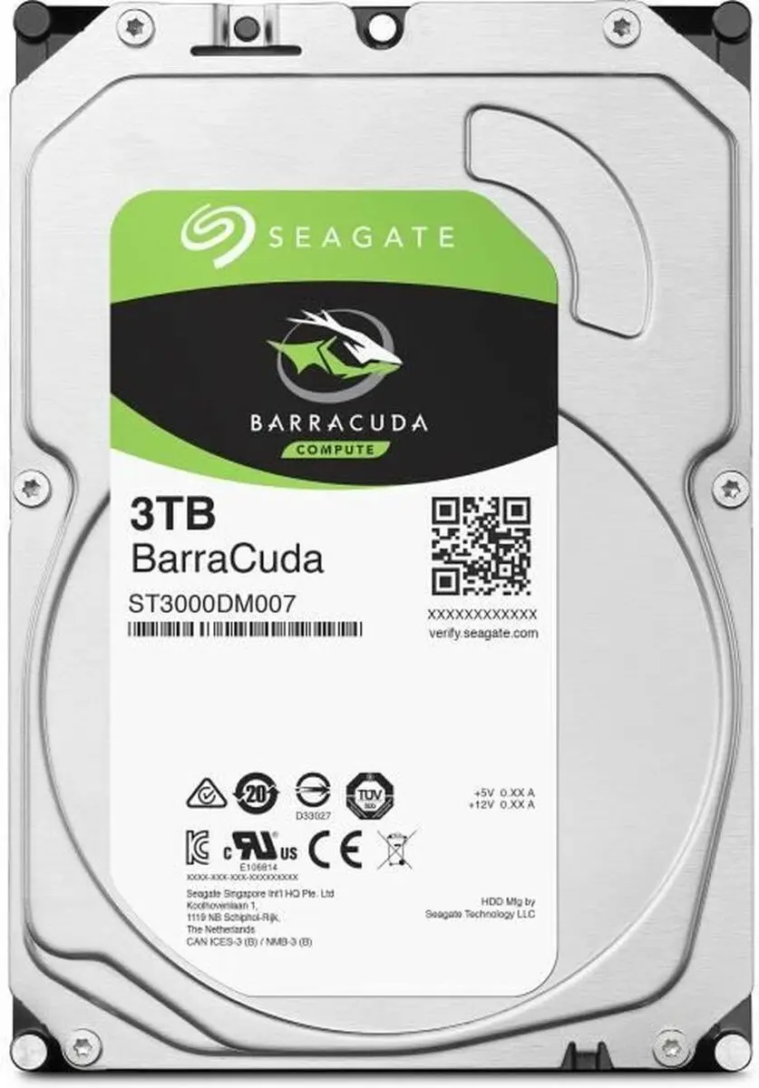 Seagate Barracuda ST3000DM007 Interne HDD 3TB