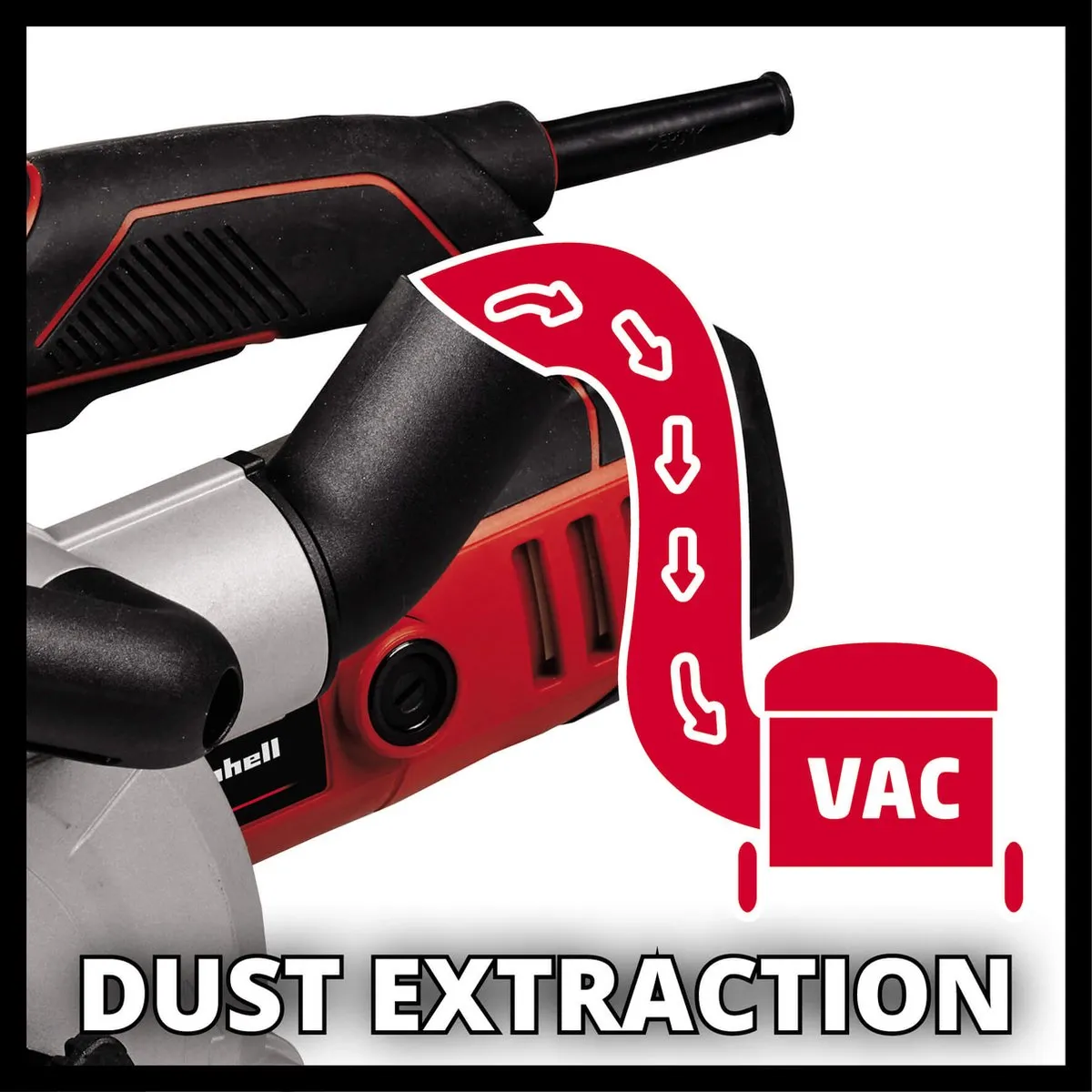 Einhell TE-MA 1500 Muurfrees 1500W - Ø125mm - Zwart/Rood