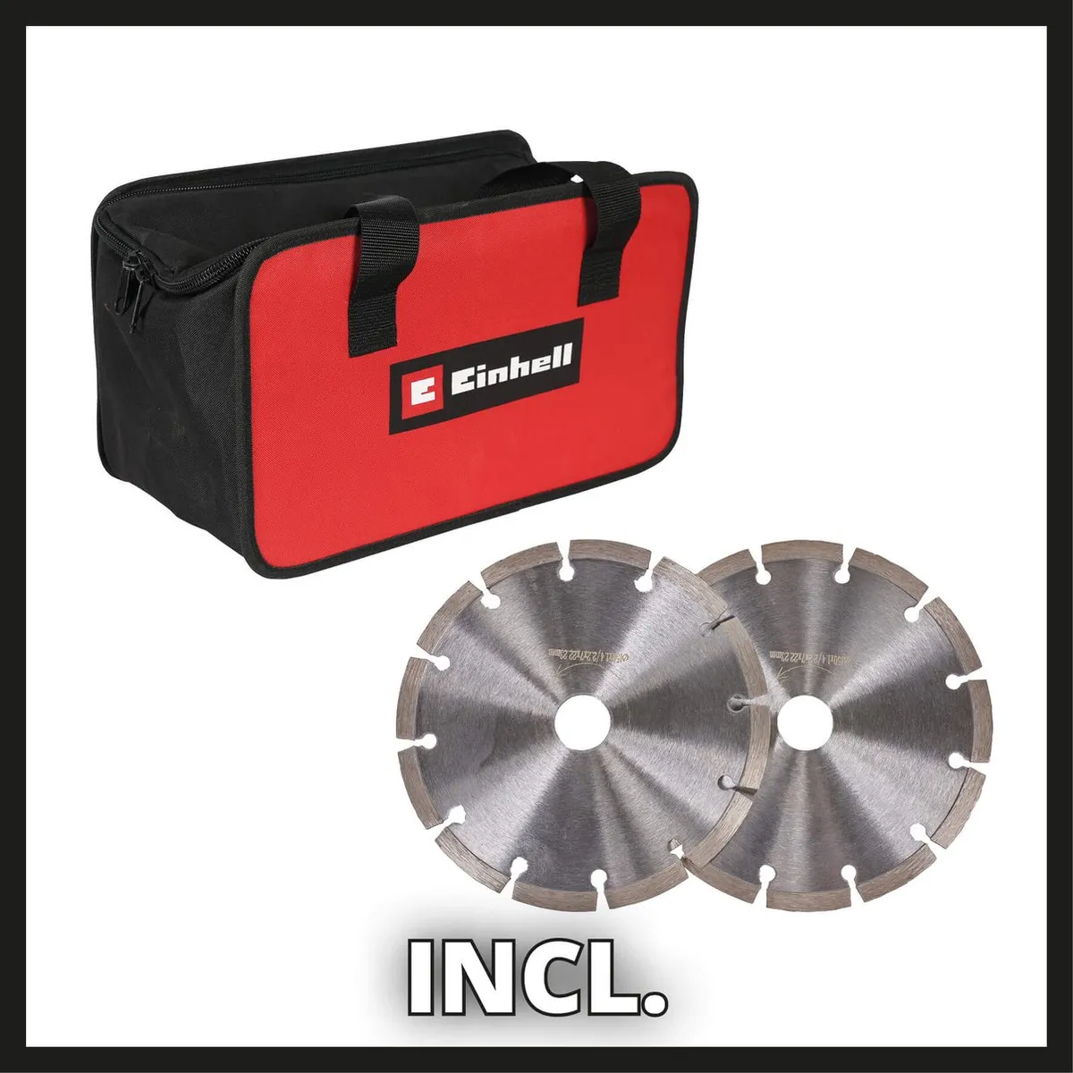 Einhell TE-MA 1500 Muurfrees 1500W - Ø125mm - Zwart/Rood