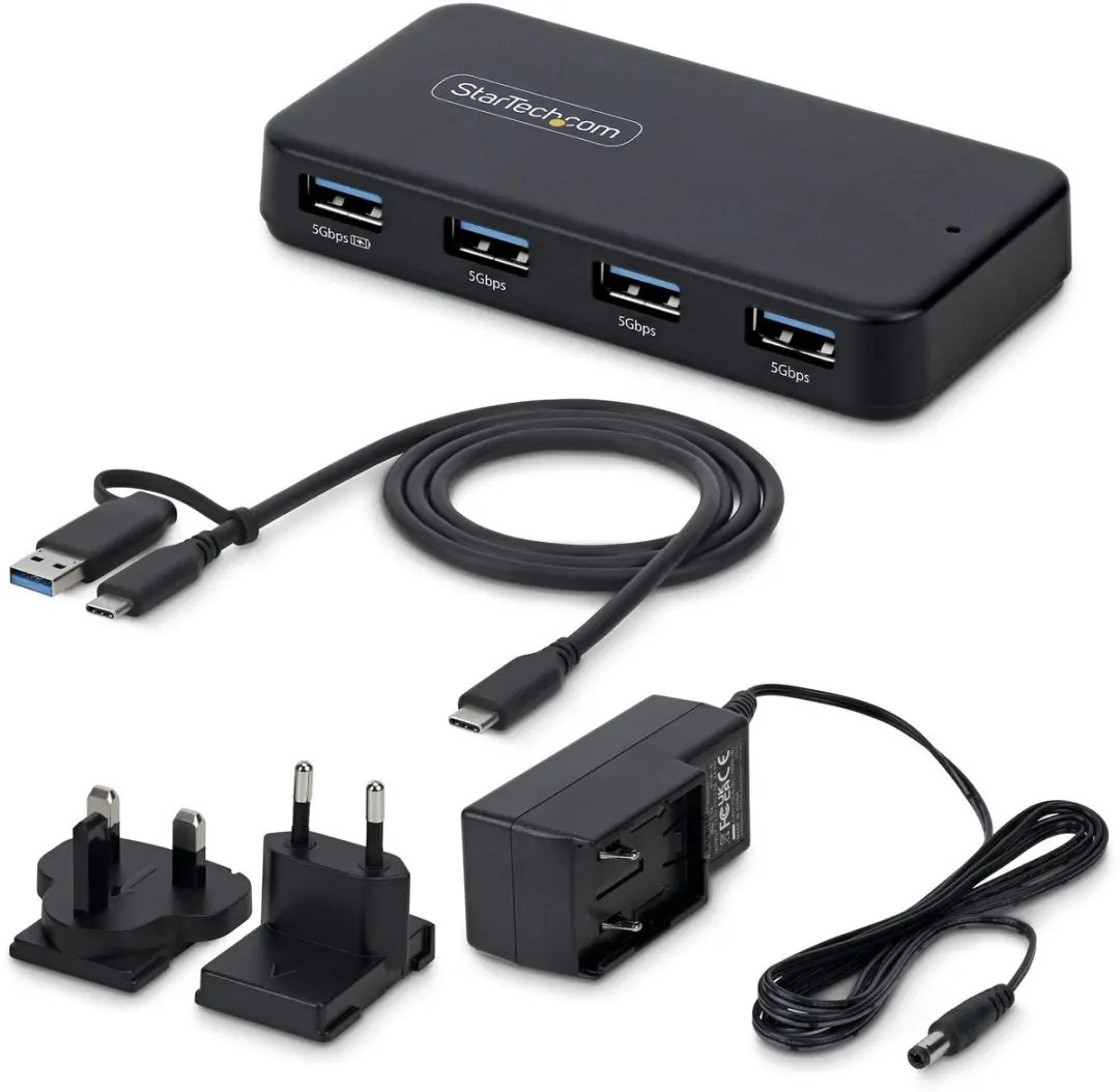 Startech ST4300USB3V2-UE USB-Hub 4 Poorten - 5Gbps - Zwart