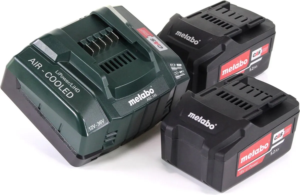Metabo SSW18 LTX 400BL Slagmoersleutel - 2x5,2Ah - met ASC30-36 Oplader - afbeelding 6 van 6