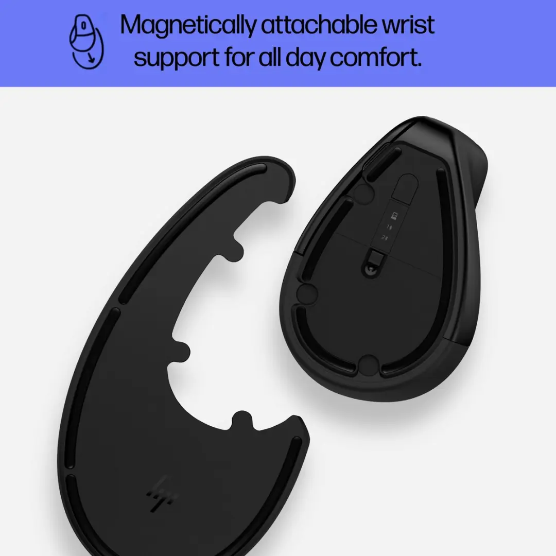 HP 920 Ergonomic Wireless Mouse 6H1A4AA - Zwart