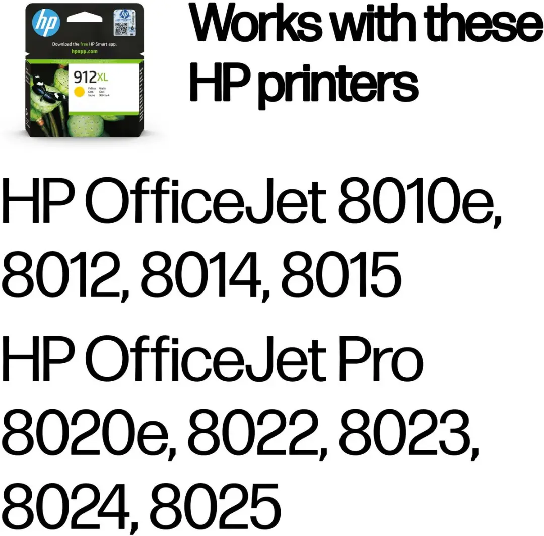HP 912XL Gele Inktcartridge - 3YL83AE