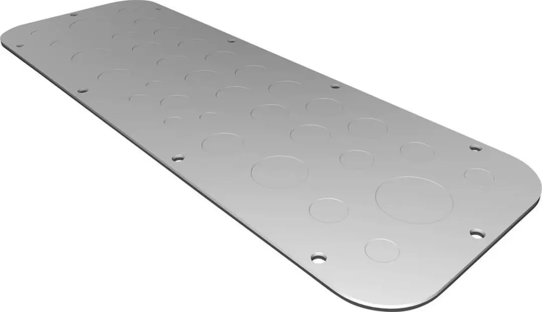 Rittal AX 2573.100 Flensplaat 149x447mm - Staal Grijs