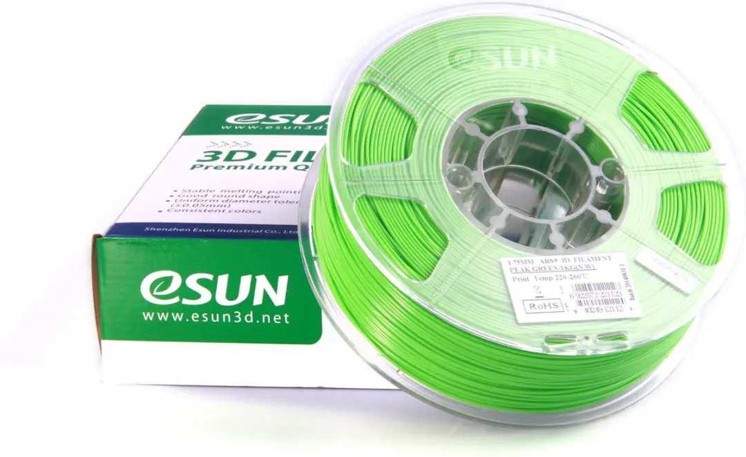 ESUN ABS+ Peak Green 3D Printer Filament 1.75mm