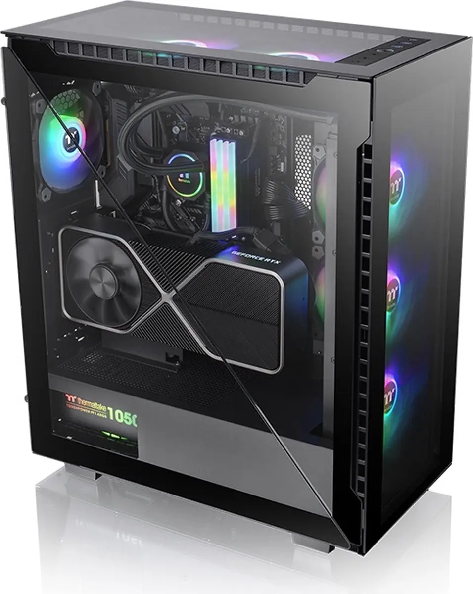 Thermaltake Divider 500 TG ARGB Midi Tower - Zwart