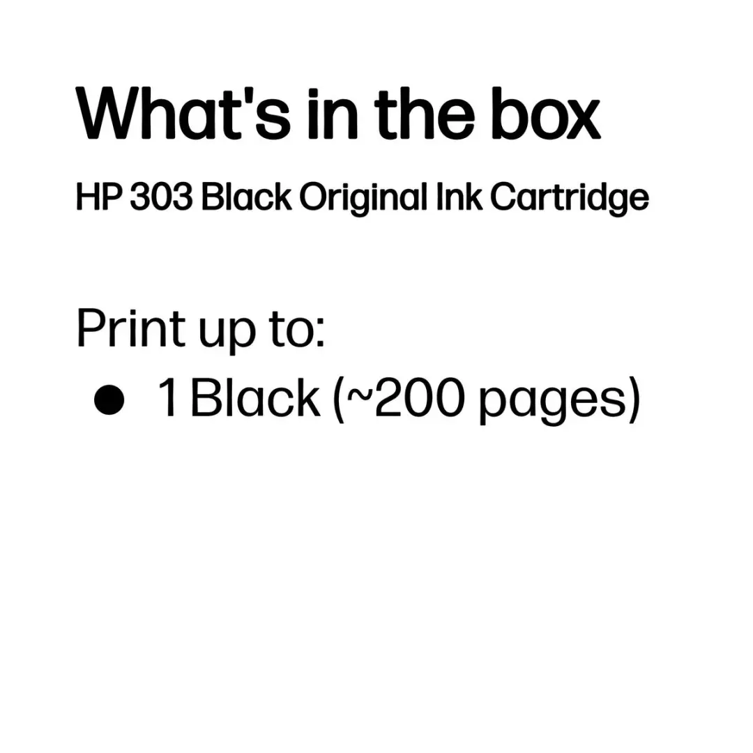 HP 303 T6N02AE Inktcartridge - Zwart - 200 pagina's
