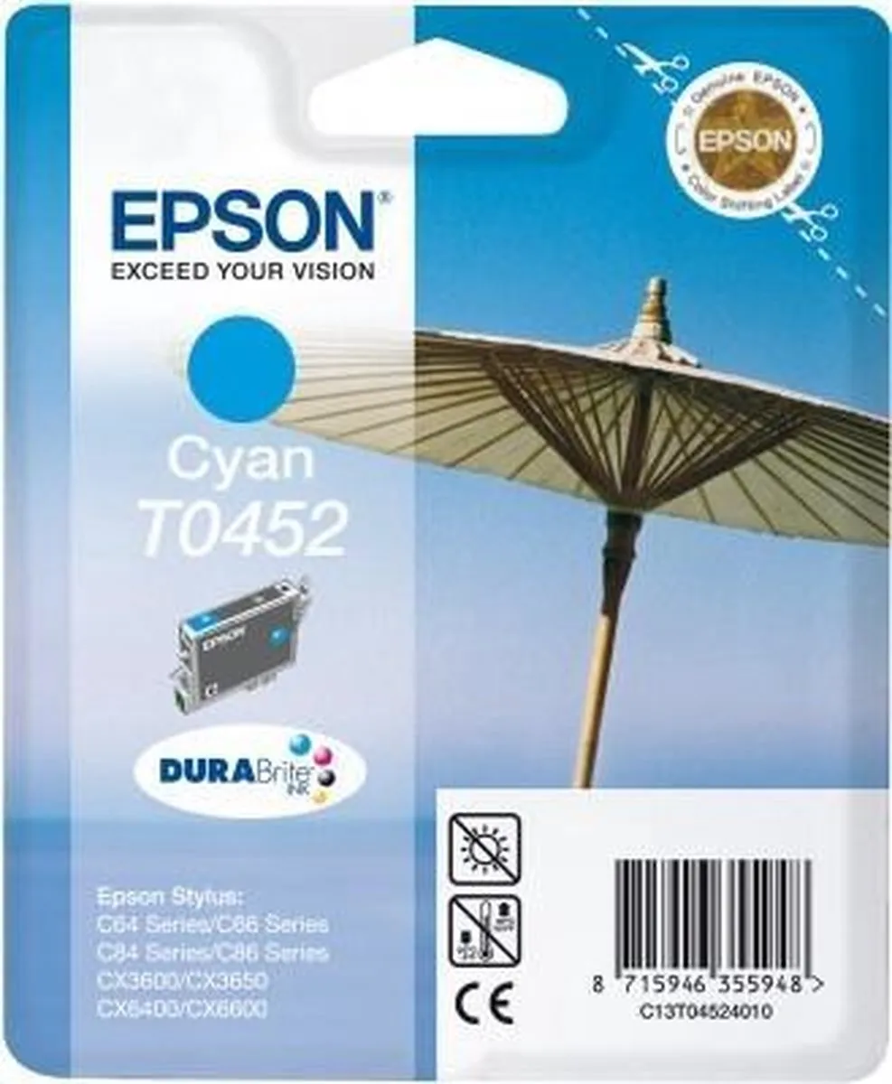Epson T0452 Cyaan Inktcartridge - 250 Pagina's