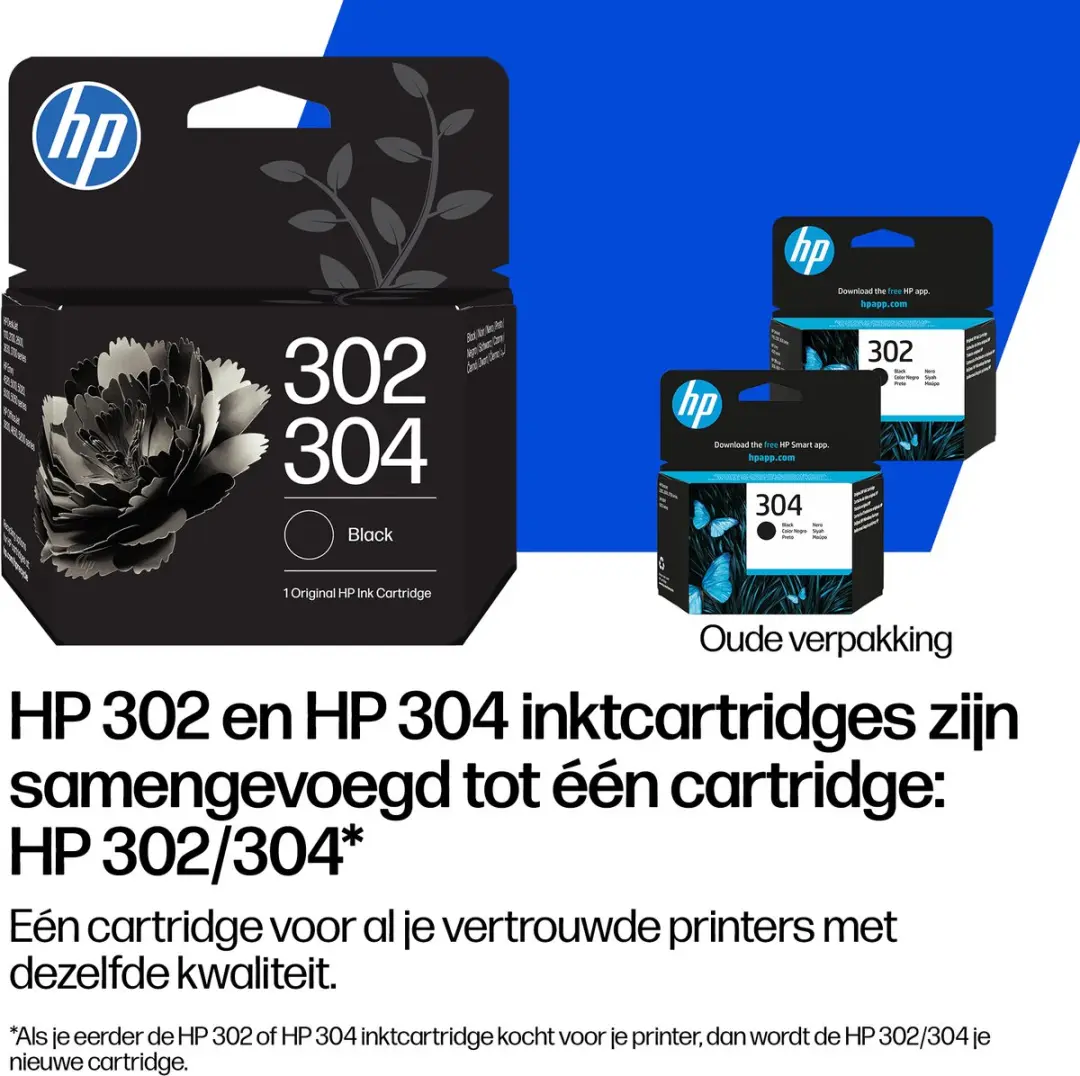 HP 302/304 CombiPakket - 2 Stuks - B82L1AE - CMYK