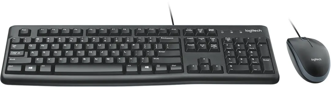 Logitech MK120 Toetsenbord & Muis Set - Zwart