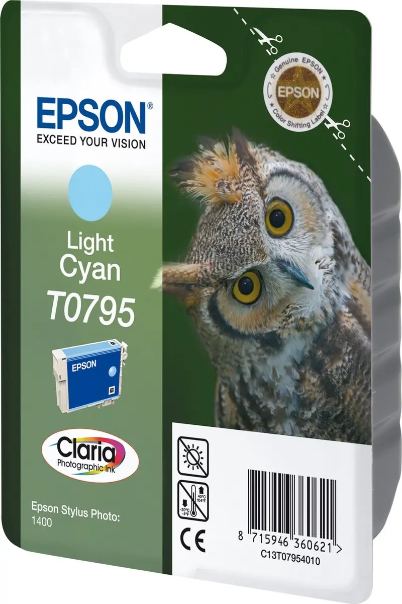 Epson T0795 Licht Cyaan Inktcartridge - C13T07954020