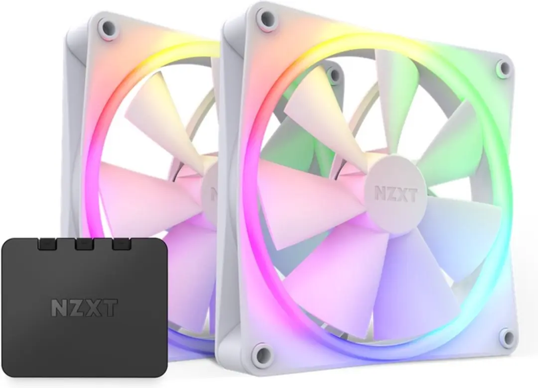 NZXT F140RGB Ventilatoren 2x140mm RGB Wit