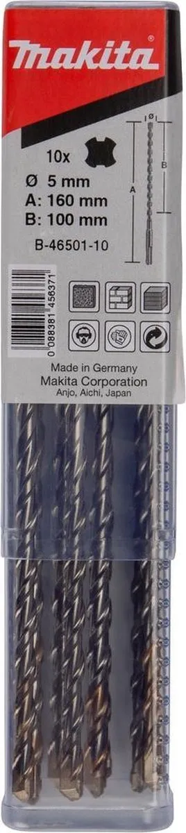 Makita SDS-Plus Boor 5x160mm - 10 Stuks