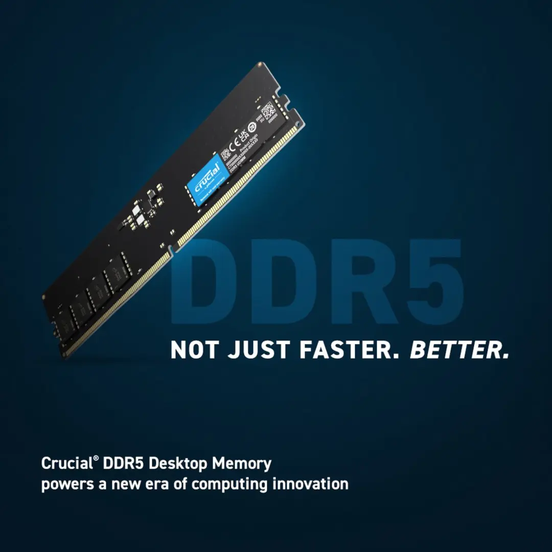 Crucial CT8G56C46U5T DDR5 Geheugen 8GB ECC