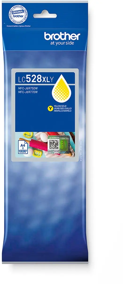 Brother LC528XLY Inktcartridge - Geel