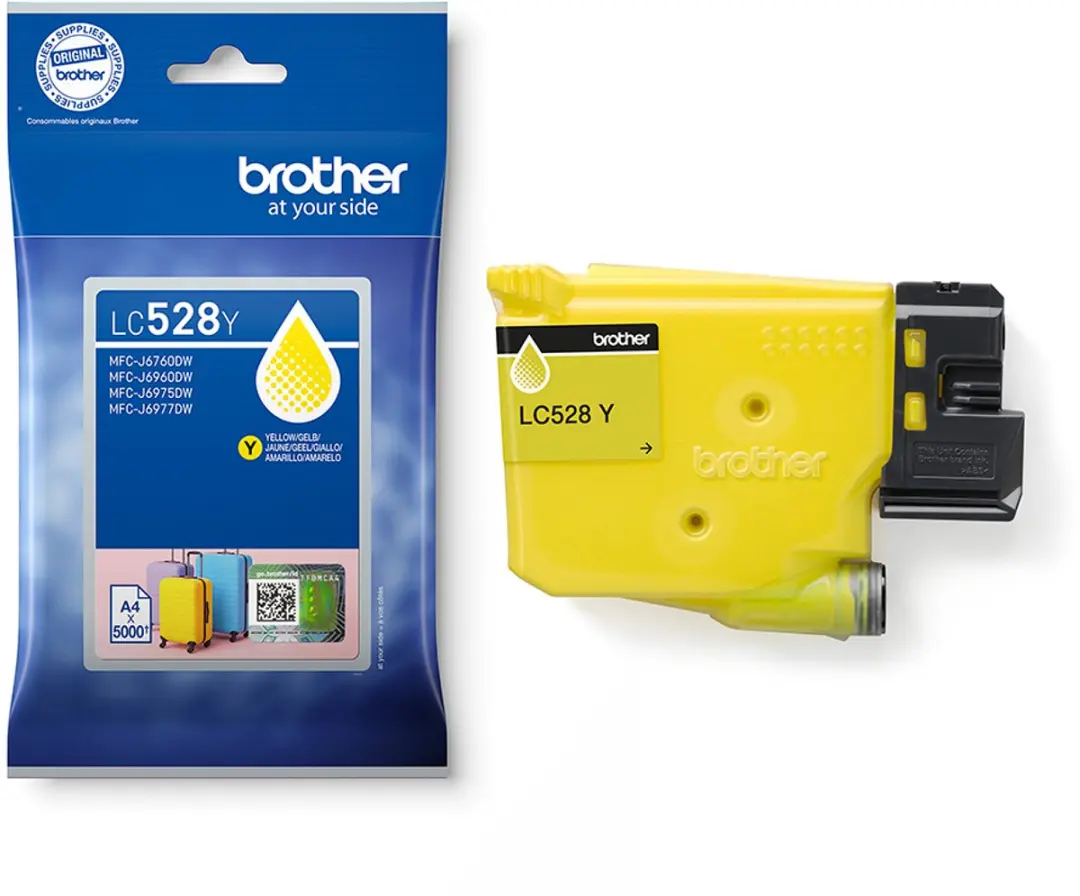 Brother LC528XLY Inktcartridge - Geel